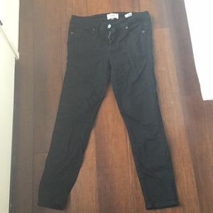 Paige “Verdugo Crop” Black Denim Jeans